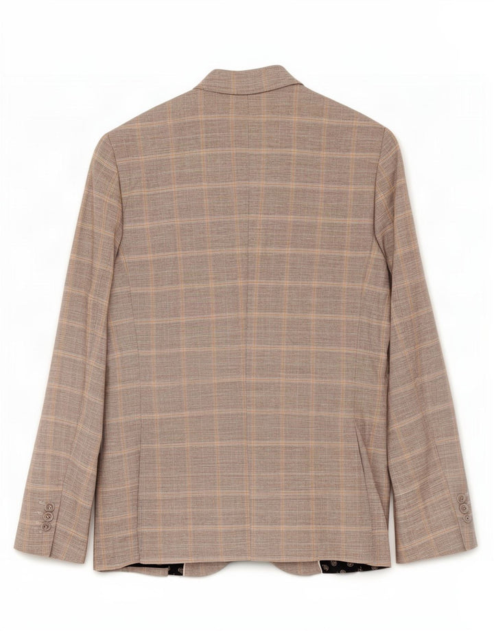 Męska marynarka River Island zapinana na 2 guziki, slim fit, UK 38, średnia szara kratka