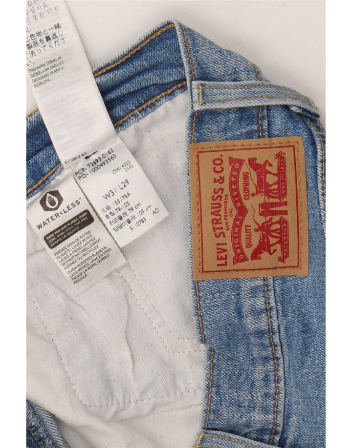 Damskie jeansy Levi's Ribcage Straight W31 L29 Niebieskie bawełniane