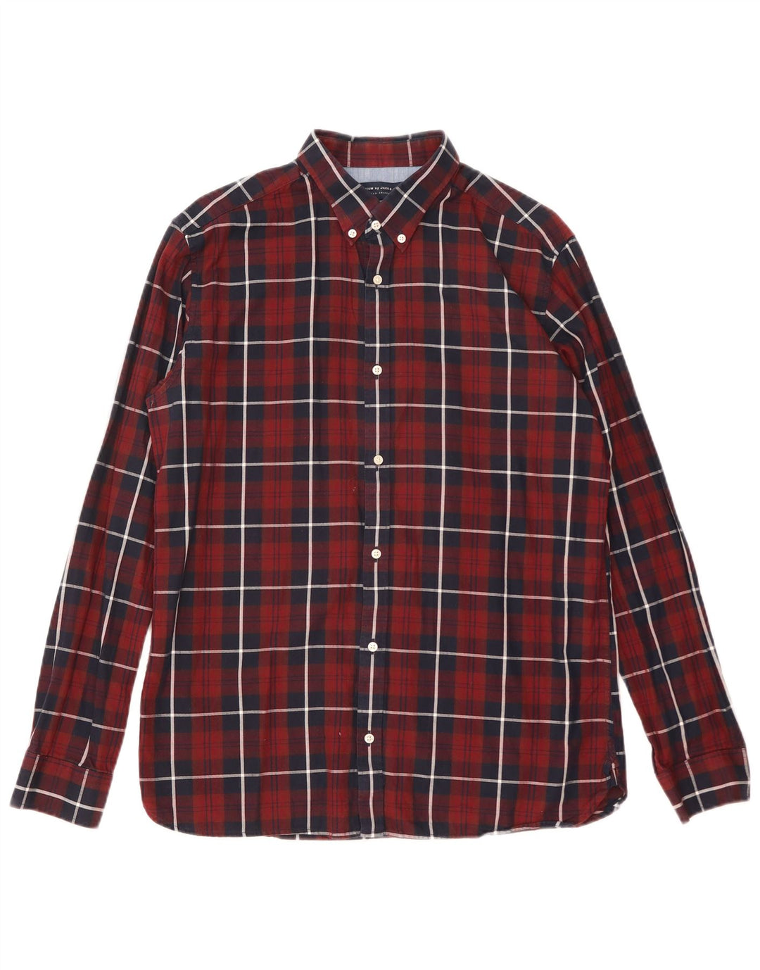 Koszula męska Jack & Jones XL, bawełniana, bordowa krata