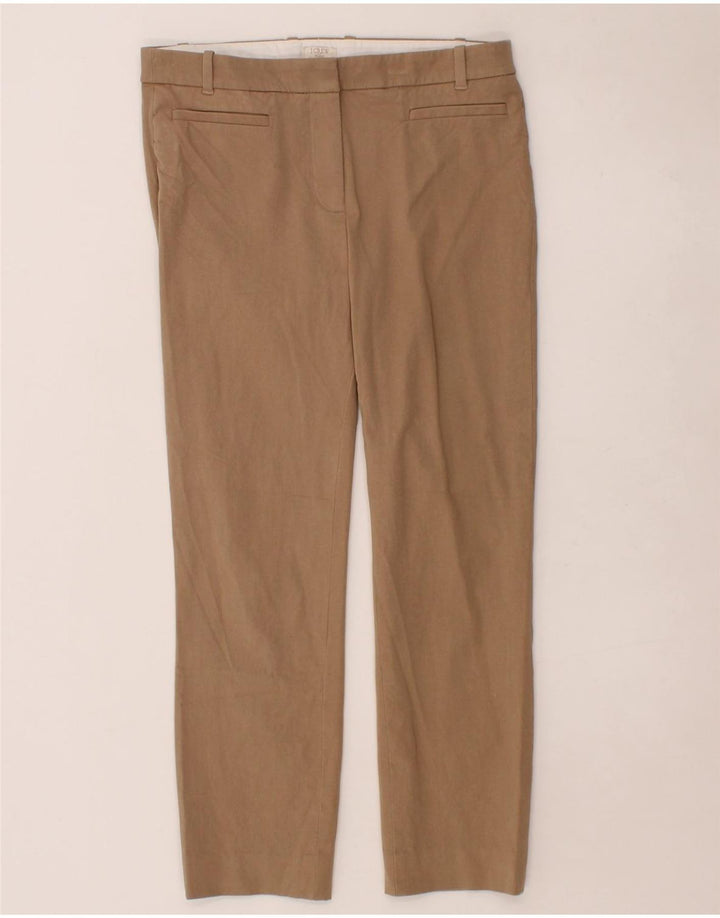 J. CREW Womens Stretch Slim Casual Trousers US 6 Medium W30 L26 Brown Vintage J. Crew and Second-Hand J. Crew from Messina Hembry 