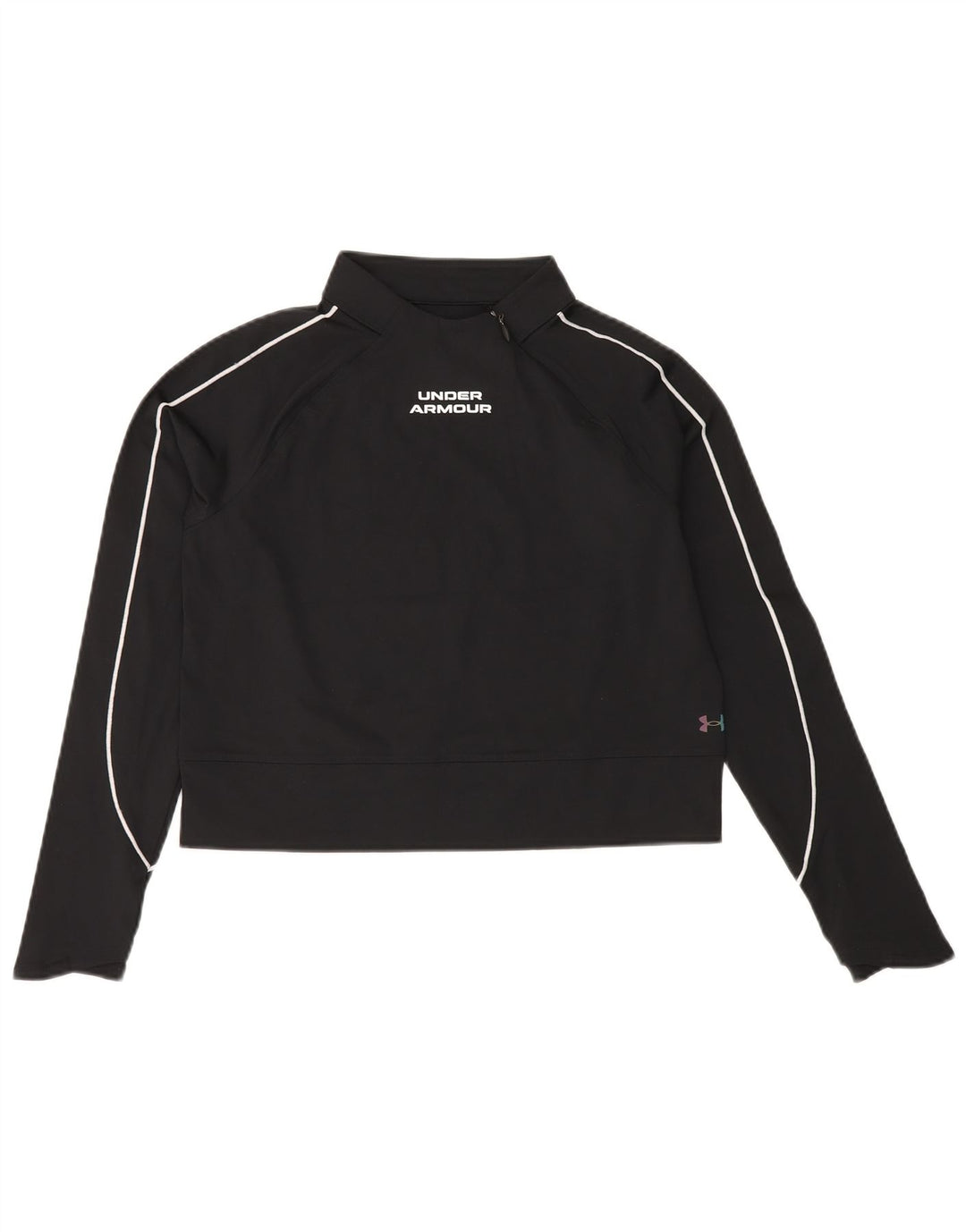 Damska bluza typu Crop UNDER ARMOUR Cold Gear UK 10, mała czarna