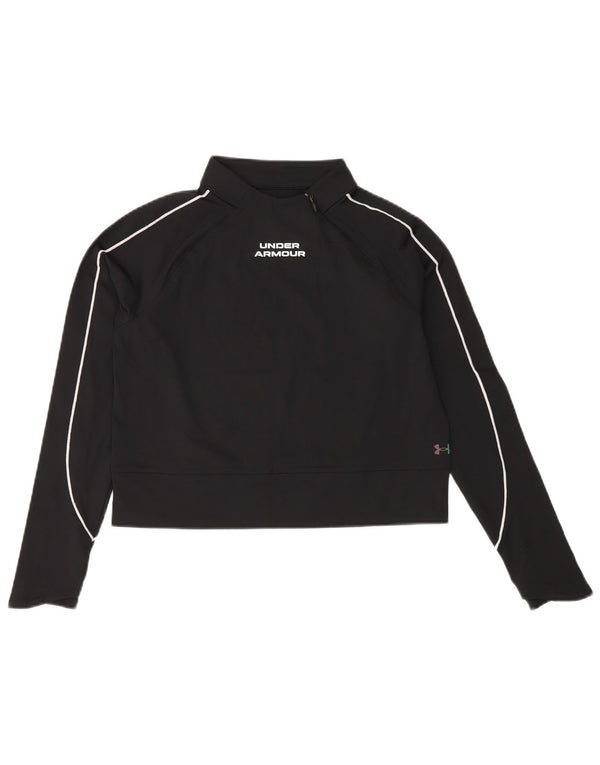 Damska bluza typu Crop UNDER ARMOUR Cold Gear UK 10, mała czarna