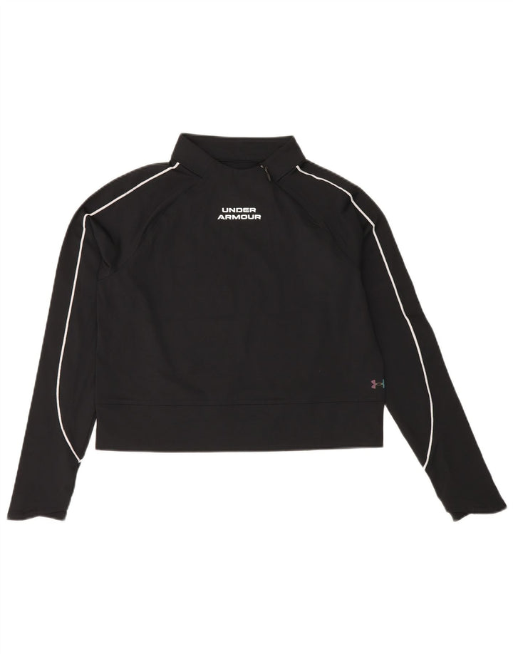 Damska bluza typu Crop UNDER ARMOUR Cold Gear UK 10, mała czarna