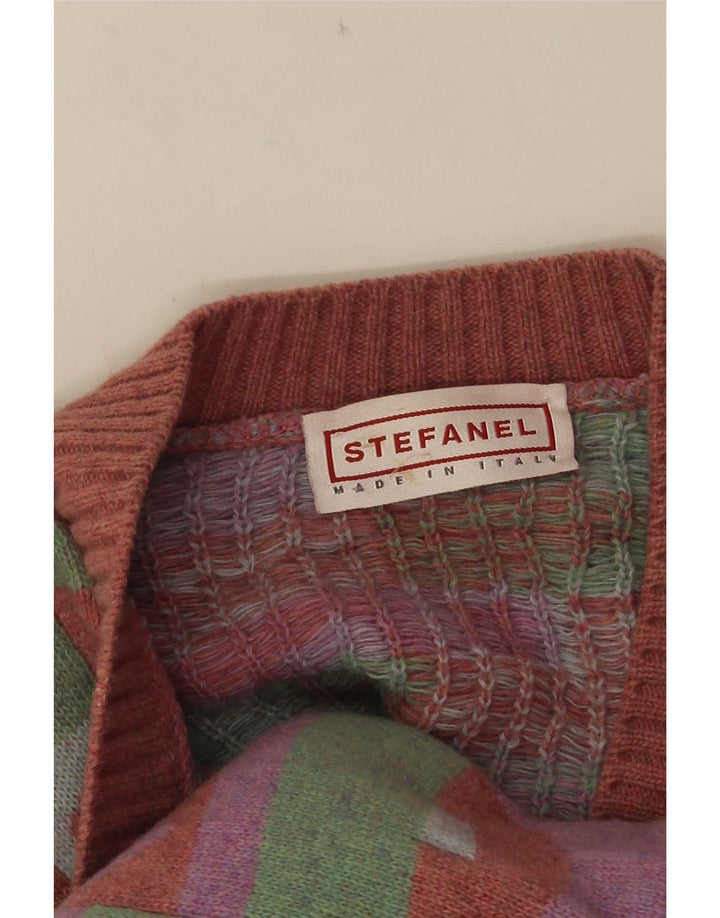 Sweter damski Stefanel UK 18 XL, wielokolorowy, geometryczny