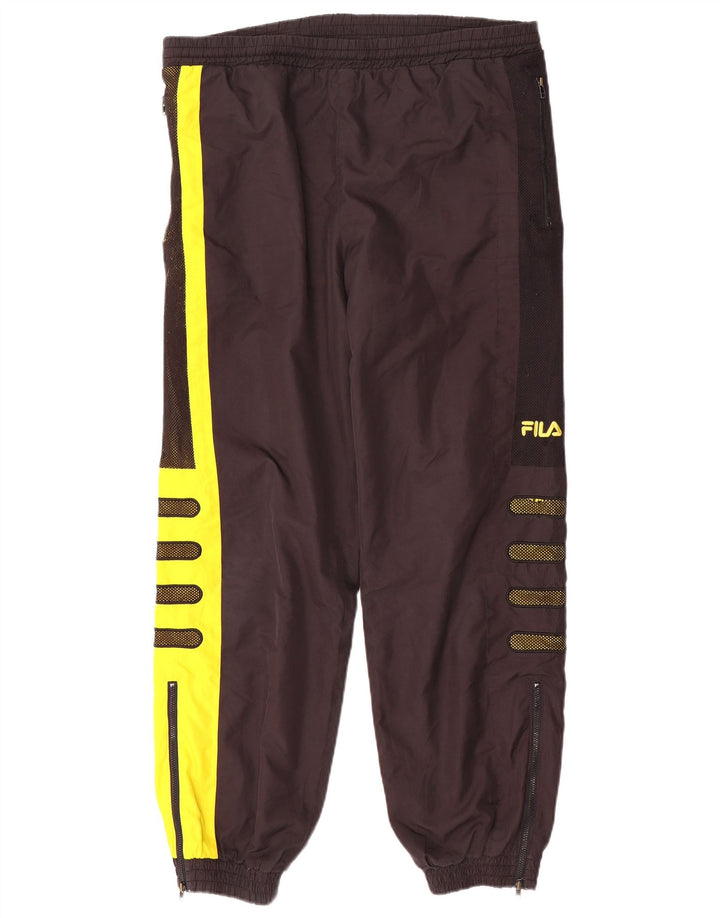 Męskie spodnie dresowe Fila Graphic Joggers w kolorze średniej czerni