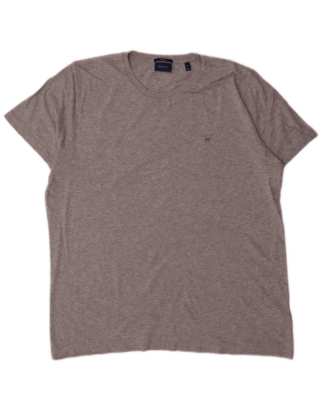 Męski T-shirt GANT o regularnym kroju, XL, szary, bawełniany