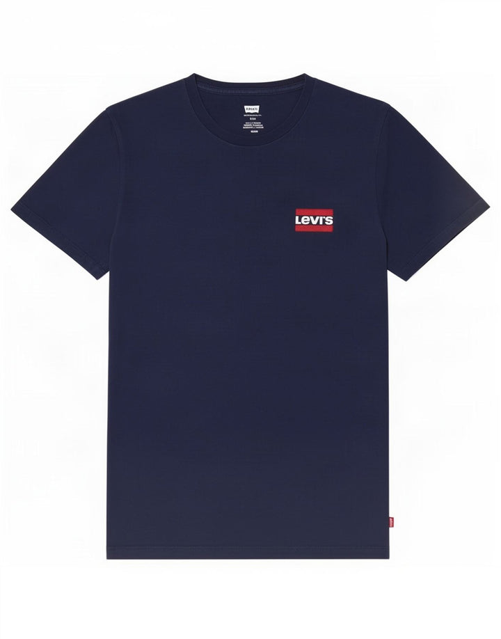 Męska koszulka Levi's Slim Top, średnia, granatowa bawełna