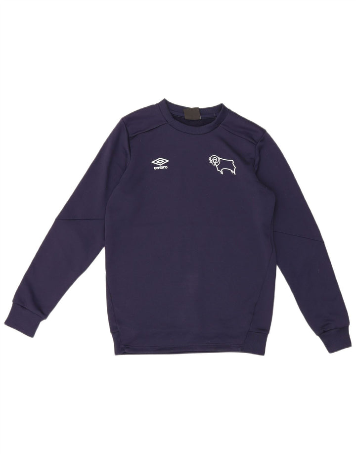 Bluza chłopięca Umbro z grafiką, 13-14 lat, XL, granatowa, poliester