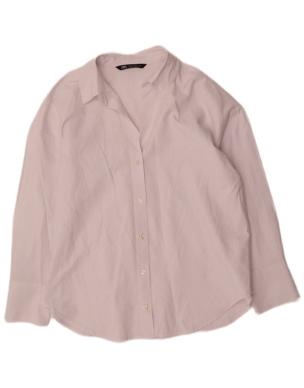 Damska koszula oversize Zara UK 6 XS, biała bawełna