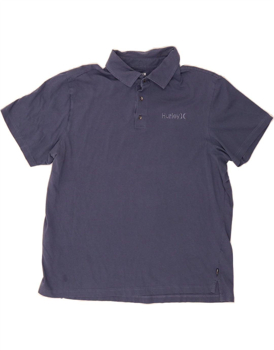 HURLEY Mens Polo Shirt XL Blue Cotton Vintage Hurley and Second-Hand Hurley from Messina Hembry 
