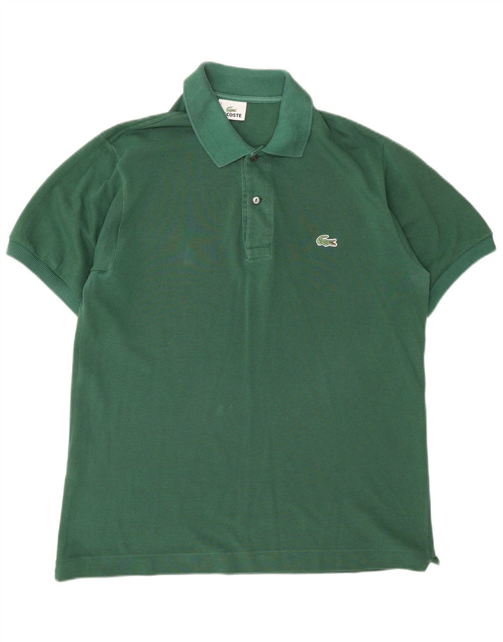 Męska koszulka polo LACOSTE, rozmiar 3, mała, zielona, bawełniana