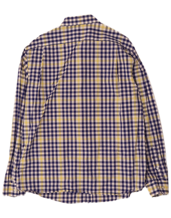 Koszula męska Tommy Hilfiger o dopasowanym kroju, rozmiar 17 1/2 XL, bawełniana niebieska kratka