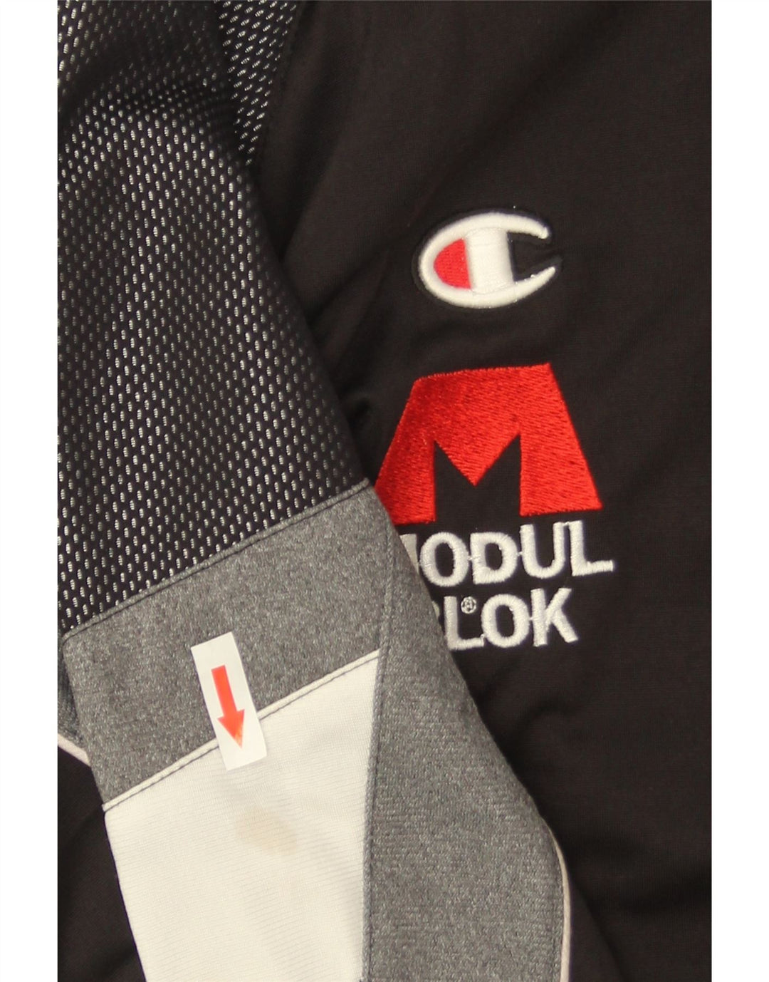 Męska kurtka dresowa Champion Graphic, średnia czarna, z blokami kolorów