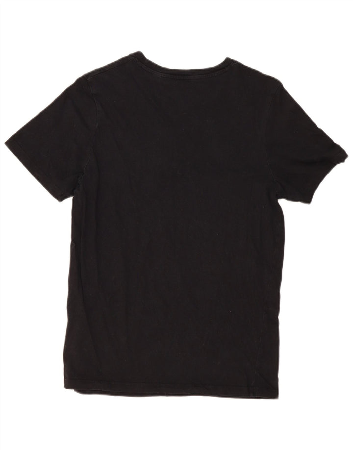 Męski T-shirt z grafiką Jack & Jones, średni czarny, bawełniany