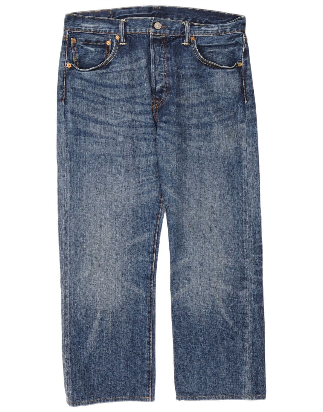 Męskie jeansy Levi's 501 Cropped W34 L25 Niebieskie