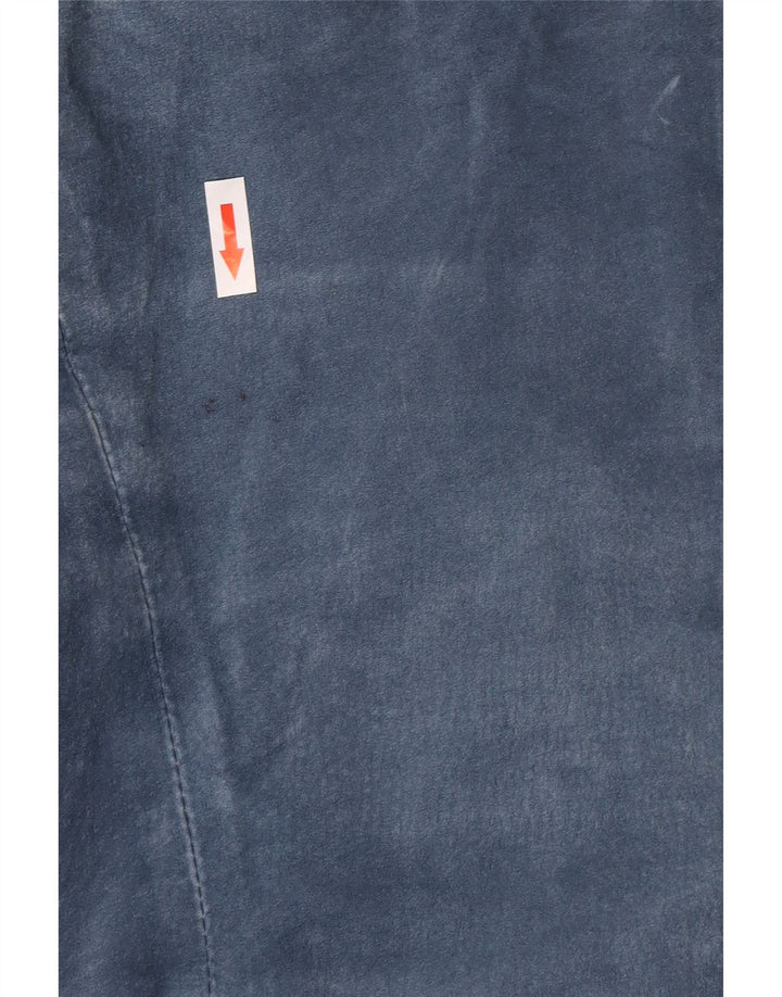 Kurtka zamszowa damska Project UK 10, mała, niebieska, skórzana