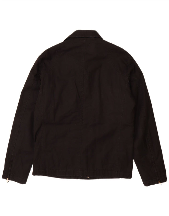 Męska kurtka użytkowa ZARA UK 38, średnia czarna, bawełniana