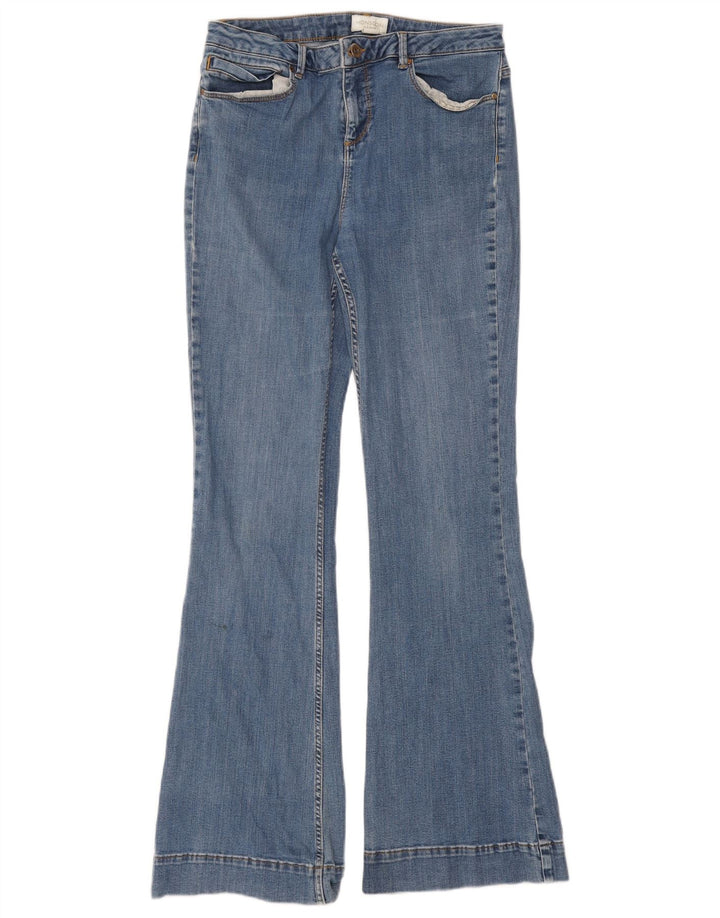 Damskie jeansy rozkloszowane Monsoon UK 12 Medium W30 L31 Niebieskie bawełniane