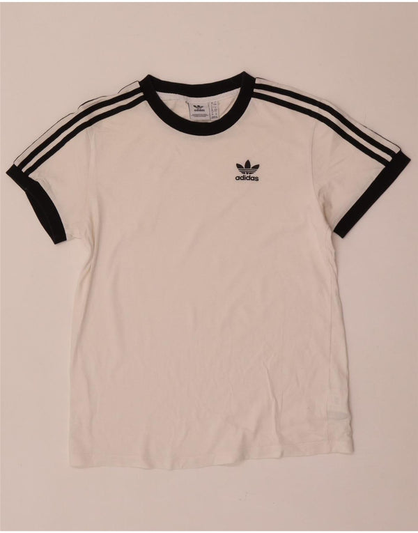 Damska koszulka Adidas Top UK 4 XS Biała bawełna
