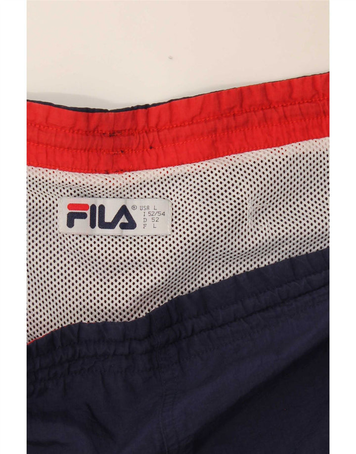 Męskie spodenki sportowe Fila, duże, granatowe