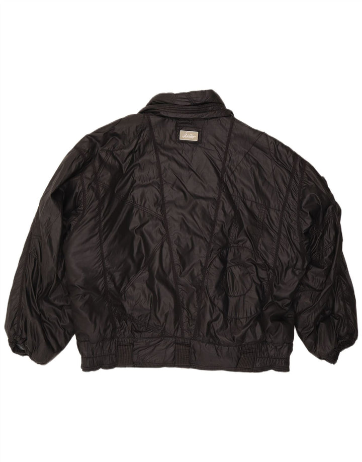 Damska kurtka bomberka vintage IT 52 XL Czarny poliamid