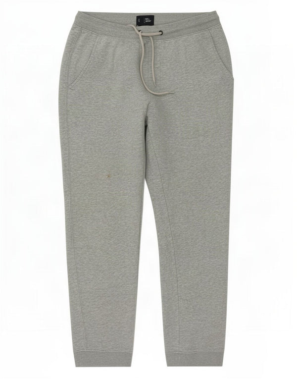 Męskie spodnie dresowe Gap Joggers Small, szare, nakrapiane, bawełniane