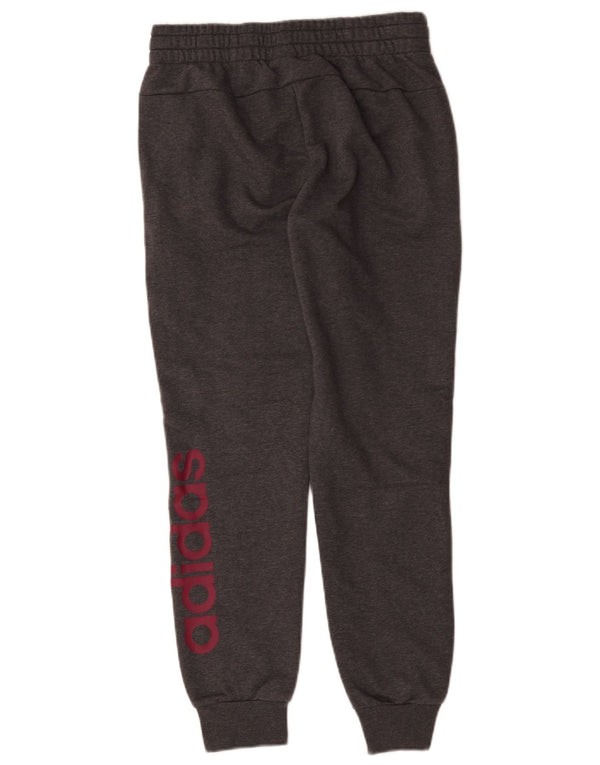 Damskie spodnie dresowe Adidas Joggers UK 8/10 Małe, szare, bawełniane sportowe