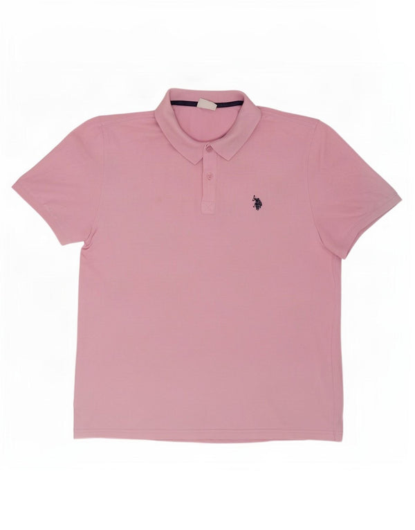 US Polo Assn. Koszula męska XL Różowa, bawełniana