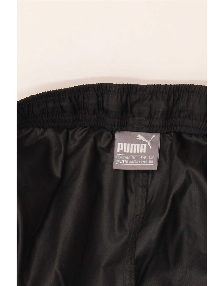 Męskie wodoodporne spodnie Puma 3XL z czarnego nylonu