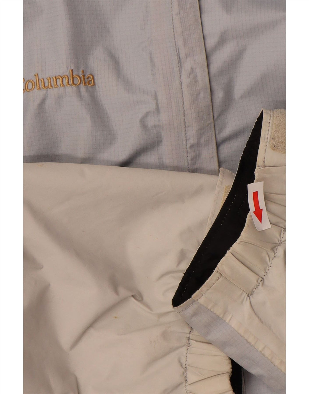 Damska kurtka przeciwdeszczowa z kapturem Columbia Interchange UK 10, mała biała