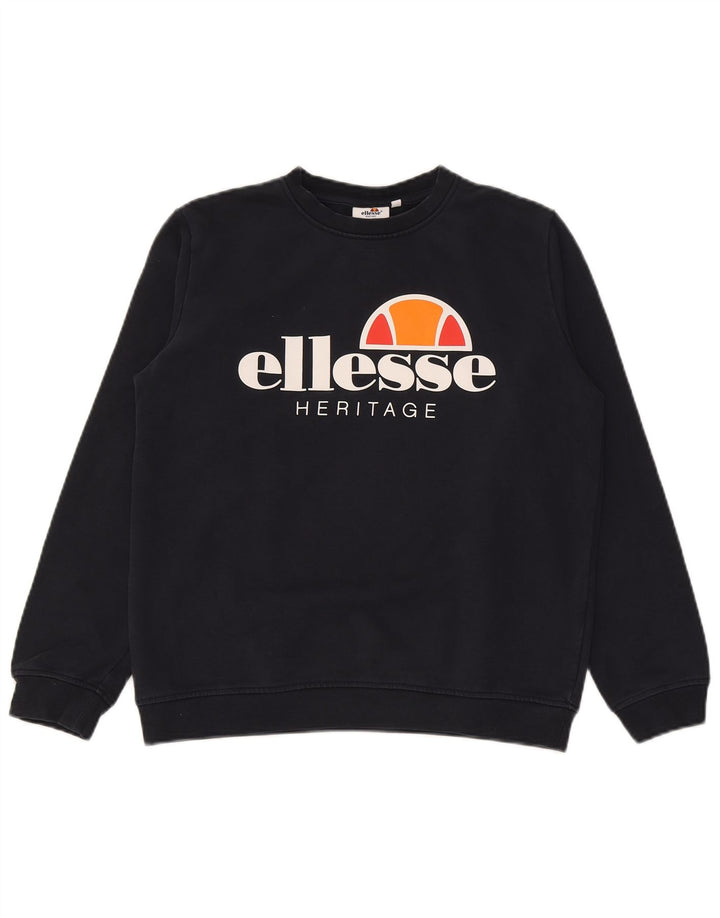 Bluza chłopięca Ellesse Heritage Graphic, 13-14 lat, granatowa