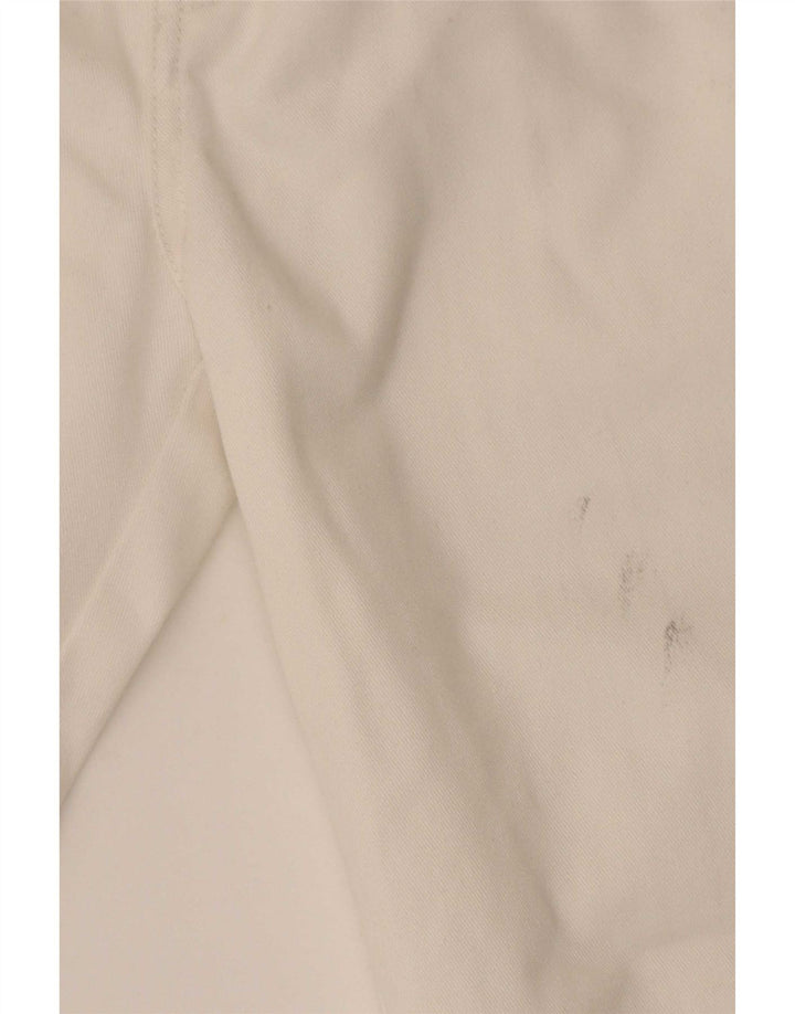 Damskie spodnie Dickies z wysokim stanem W28 L25, biały poliester