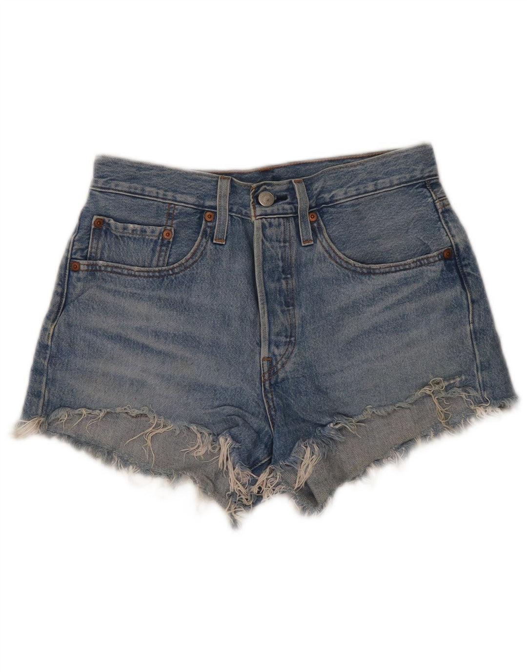 Damskie spodenki jeansowe Levi's 501 W26 Małe, niebieskie, bawełniane