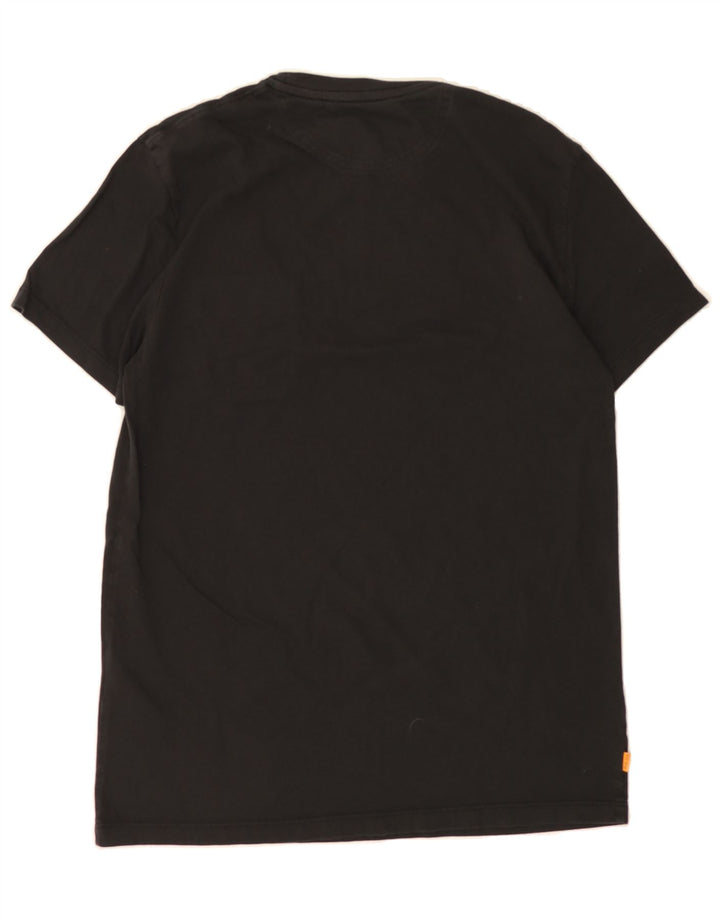 TIMBERLAND Mens Slim Fit T-Shirt Top Medium Black Cotton Vintage Timberland and Second-Hand Timberland from Messina Hembry 
