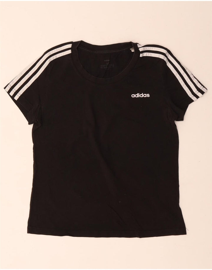 Damska koszulka ADIDAS Top UK 12/14 Średnia czarna bawełna
