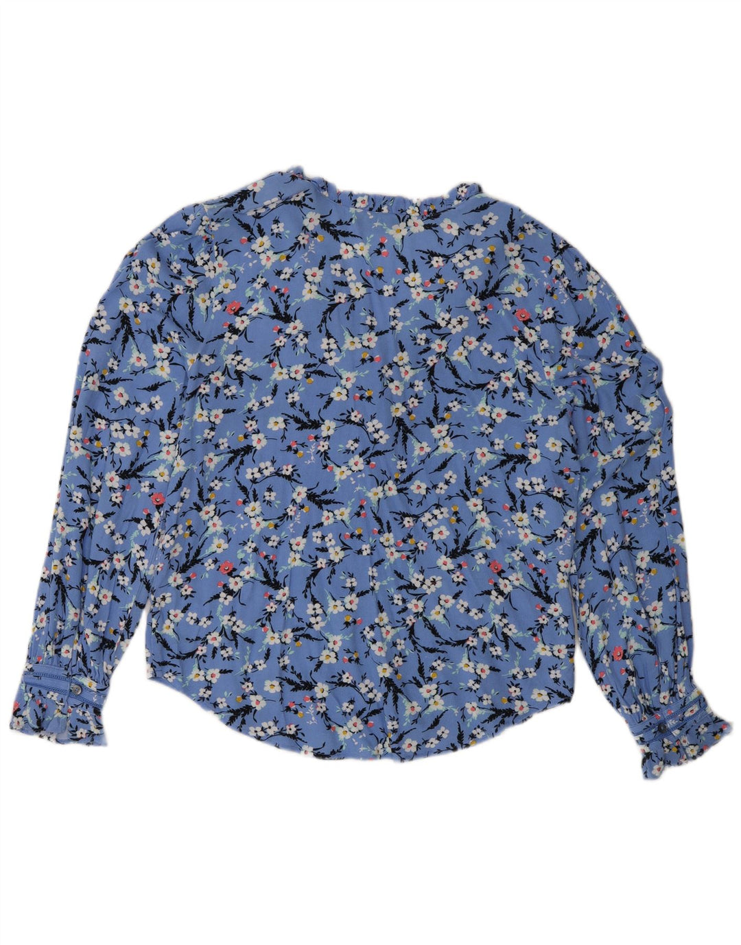 Damska bluzka koszulowa oversize Marks & Spencer UK 8, mała niebieska w kwiaty