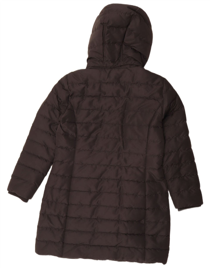 Damski ocieplany płaszcz z kapturem Tommy Hilfiger UK 18 XL, czarny poliester