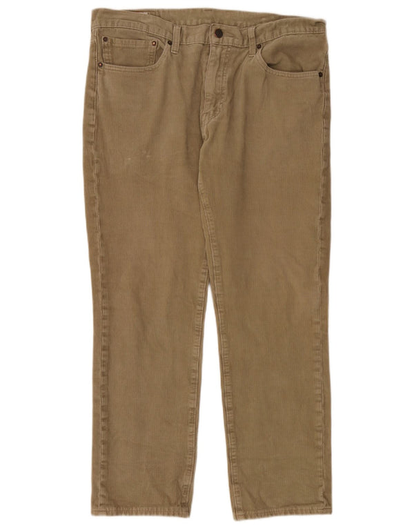 Męskie spodnie sztruksowe Levi's 511 Slim W36 L30 Bawełna khaki