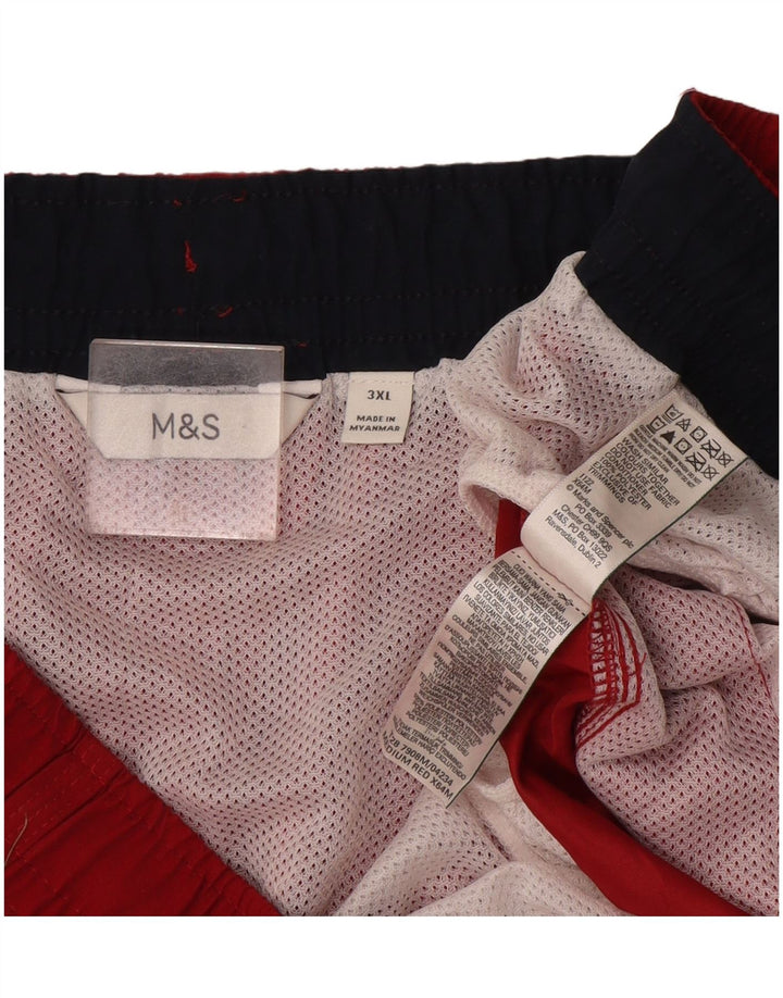 Męskie spodenki kąpielowe Marks & Spencer 3XL, czerwony poliester