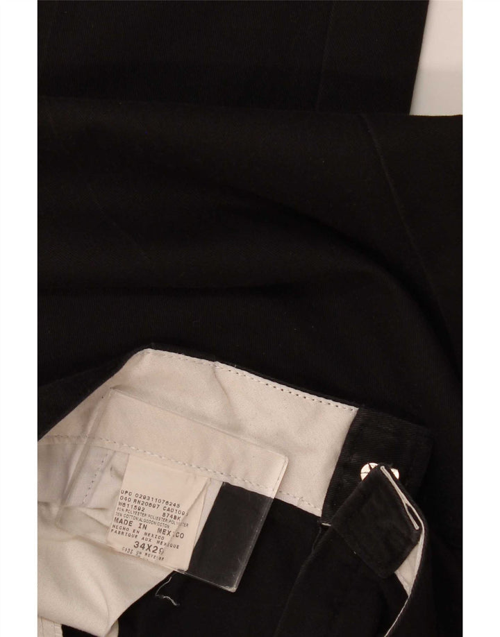 Męskie proste spodnie chino Dickies W34 L29 Czarny poliester
