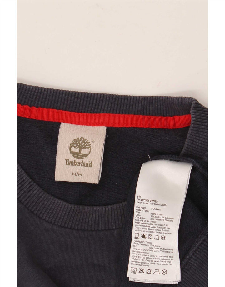 Męska bluza z grafiką Timberland, sweter, średni granatowy, bawełniany