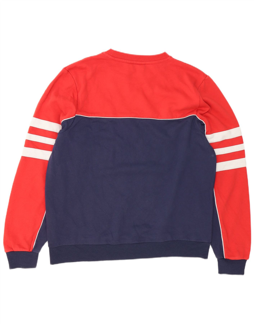 Bluza męska Fila XL, bawełniana w bloki kolorów, czerwona