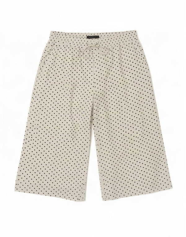 Spodnie Capri Marks & Spencer Damskie UK 14 Large W30 L19 Białe kropki