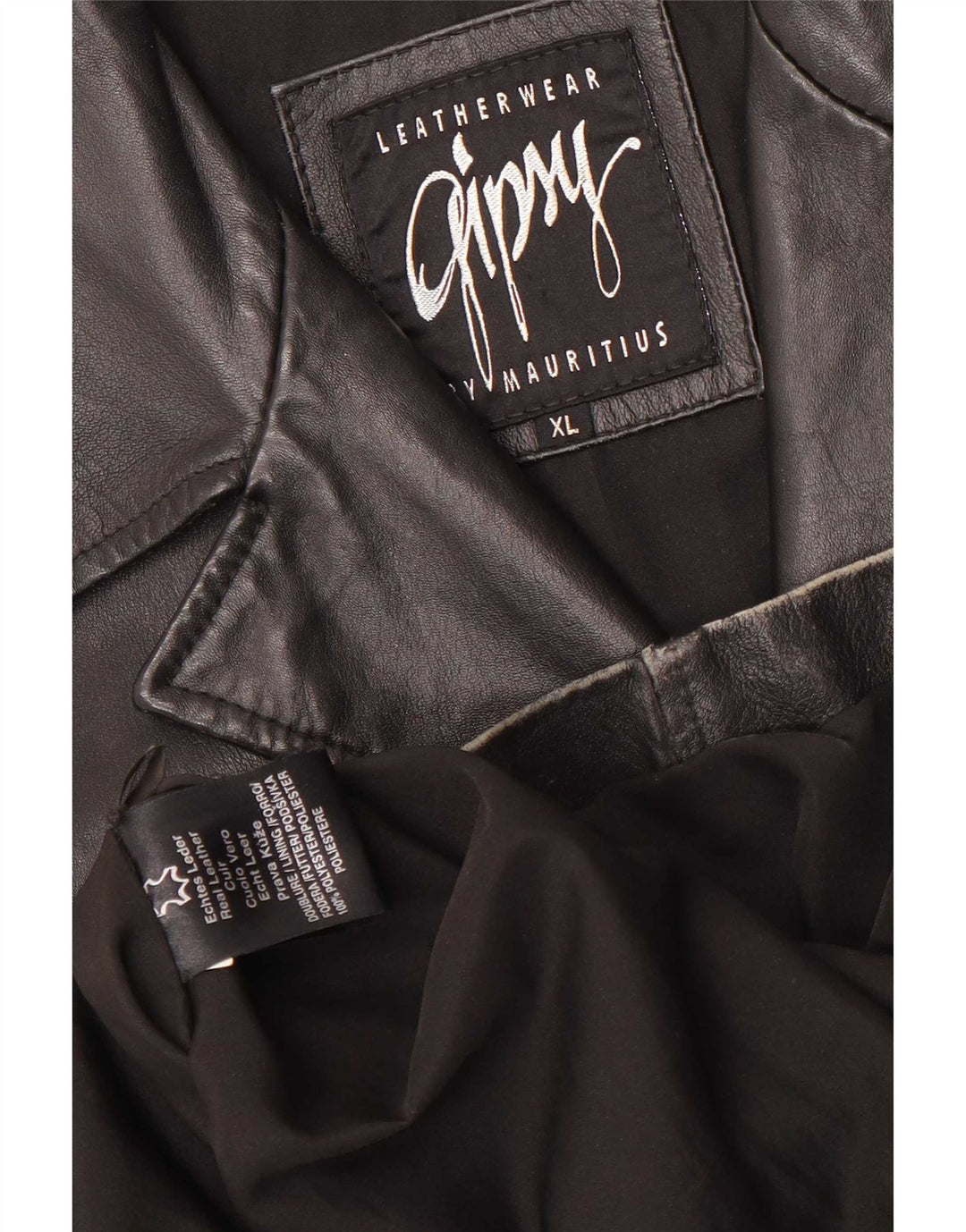 Damski trencz Gipsy UK 18 XL, czarna skóra