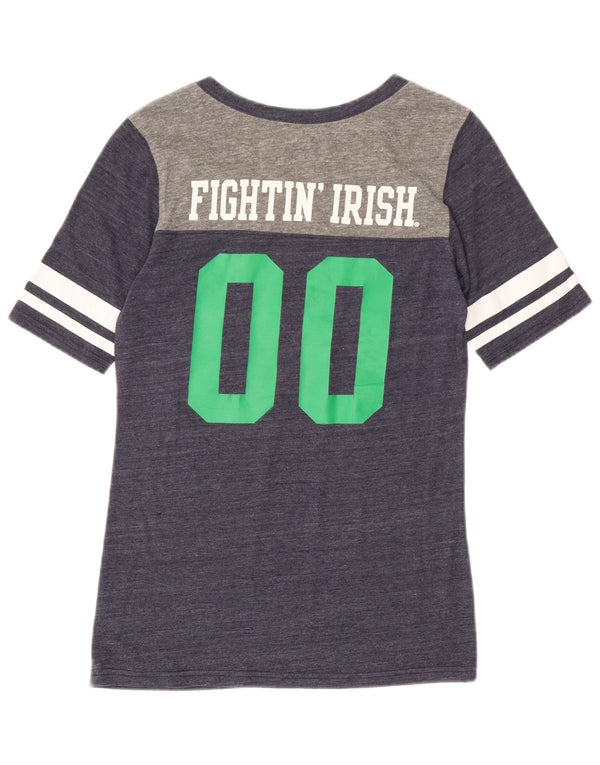 Damska koszulka ADIDAS Notre Dame Graphic Top UK 14 Średni granat