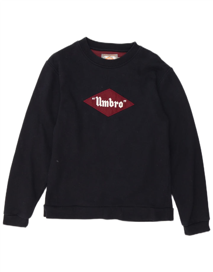 Męska bluza z grafiką UMBRO, mała, czarna, bawełniana
