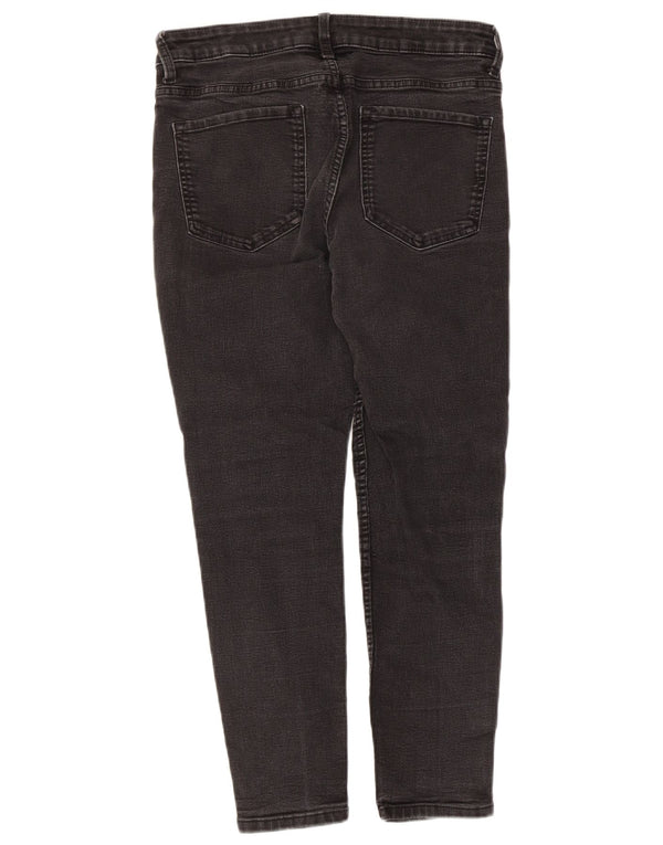 Marks & Spencer Damskie The Ivy Crop Skinny Jeans UK 14 Duże W32 L24 Czarne