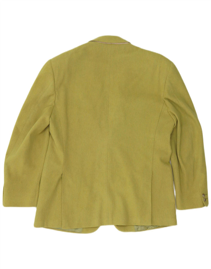Męska marynarka zapinana na 2 guziki Trussardi IT 52 XL, zielona wełna