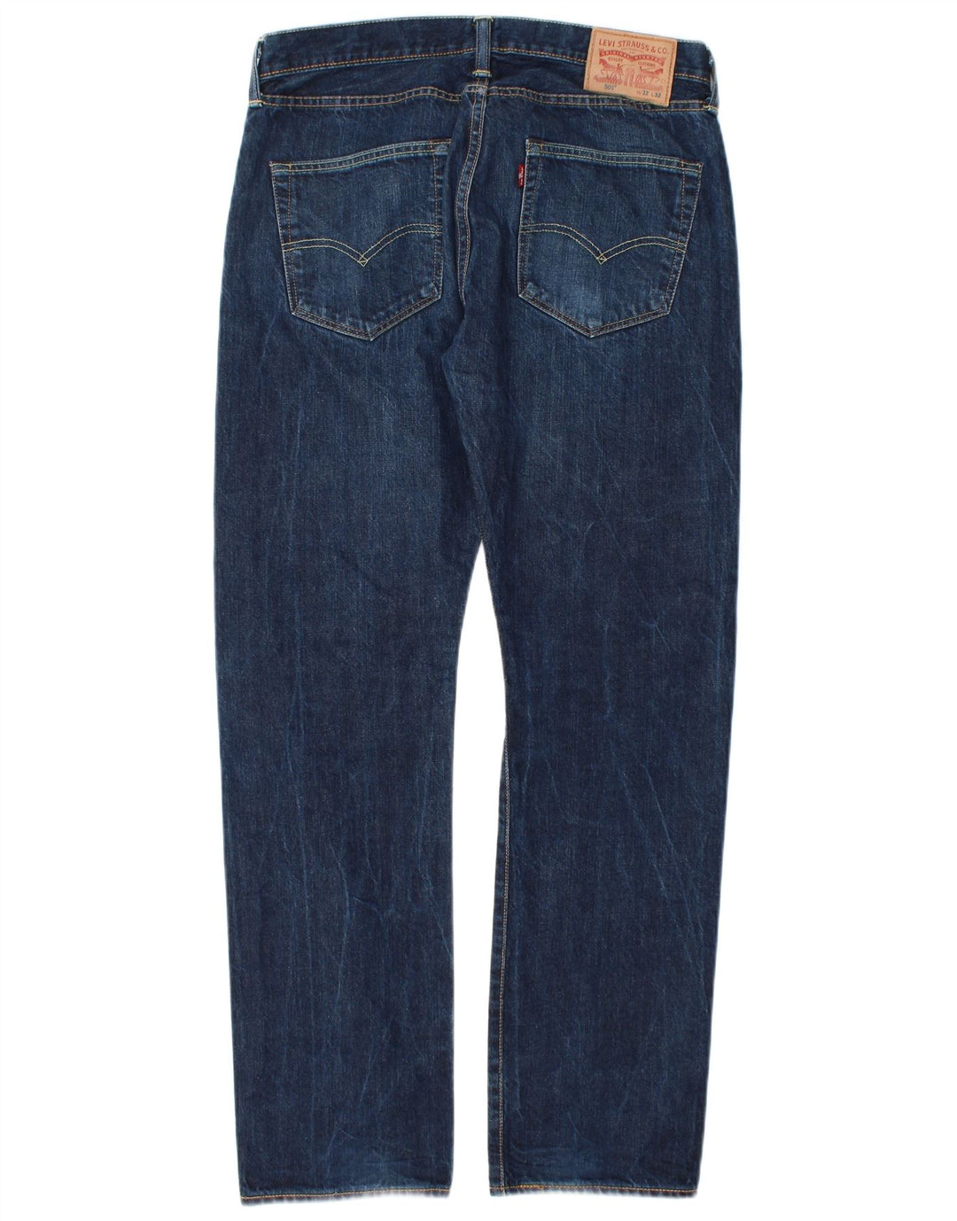 Męskie jeansy Levi's 501 Straight W32 L32 Niebieskie bawełniane