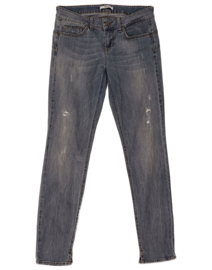 Damskie jeansy Liu Jo w trudnej sytuacji W30 L30 Niebieskie